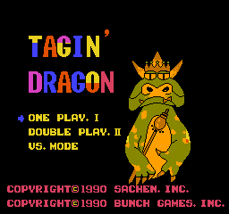 Tagin' Dragon (USA) (Unl) Title Screen